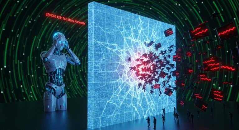 Abstract showing how AI is ineffective at fighting DDoS attacks