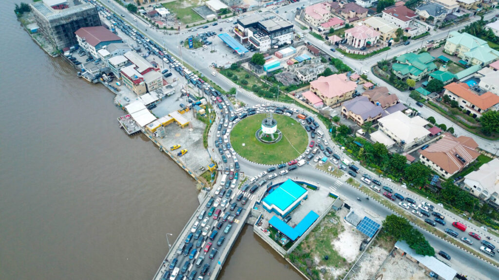 Roundabout in Lekki, Lagos, Nigeria
