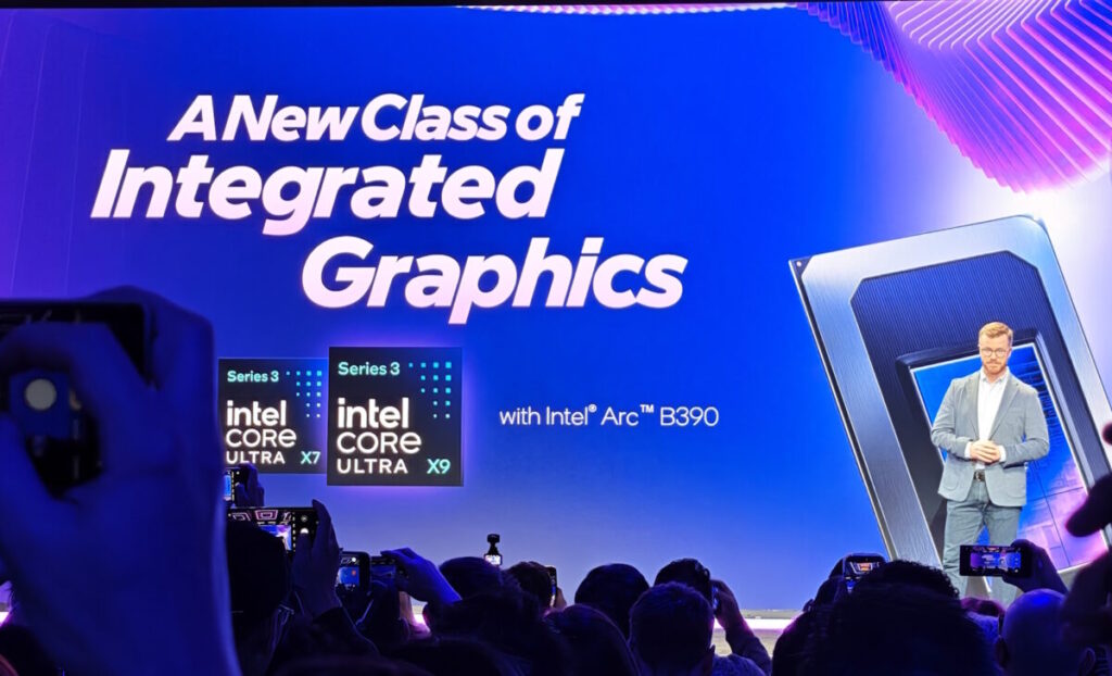 Dan Rogers introduces the world to Intel Arc B390 graphics (image: TechFinitive)