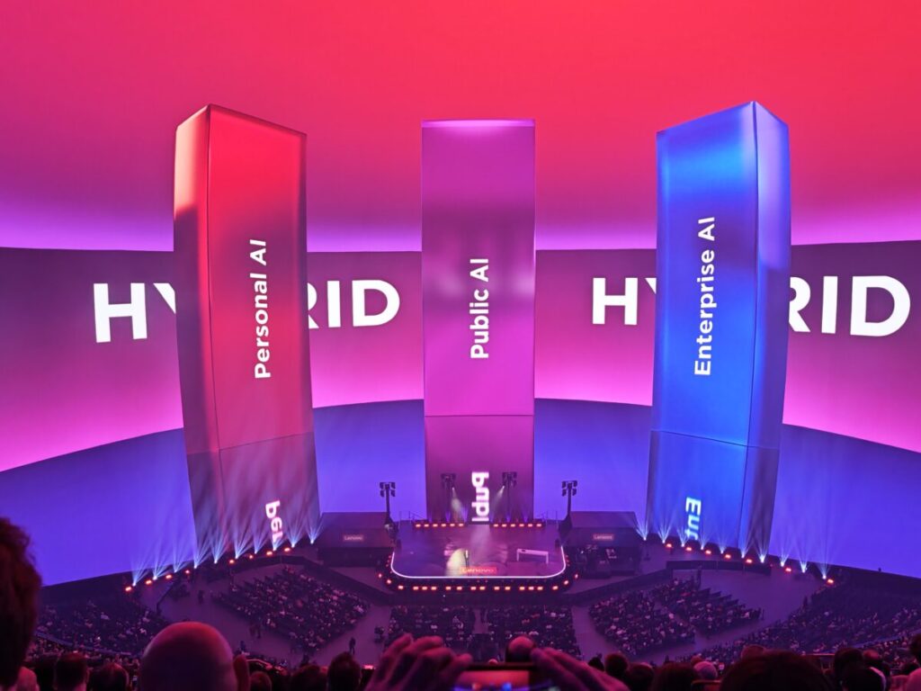 The three pillars of Lenovo's Hybrid AI (image: TechFinitive)