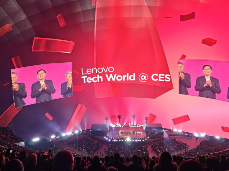 Photo from Lenovo Sphere keynote event at CES 2026