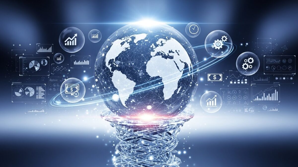 abstract to illustrate article on ERP predictions with the world as a crystal ball