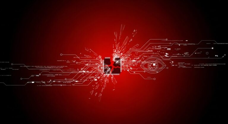 abstract image to show danger of using AI when developing open-source code