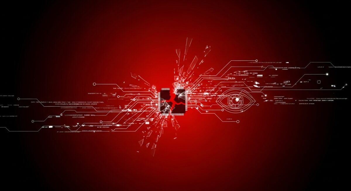 abstract image to show danger of using AI when developing open-source code