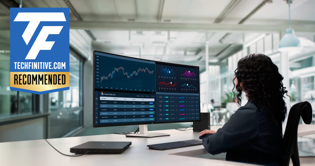 Dell UltraSharp 52 Thunderbolt Hub Monitor on a desk