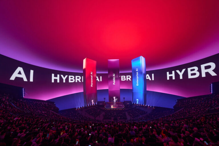 Lenovo AI Middle East initiative illustrated by stage shot during Lenovo Tech World 2026