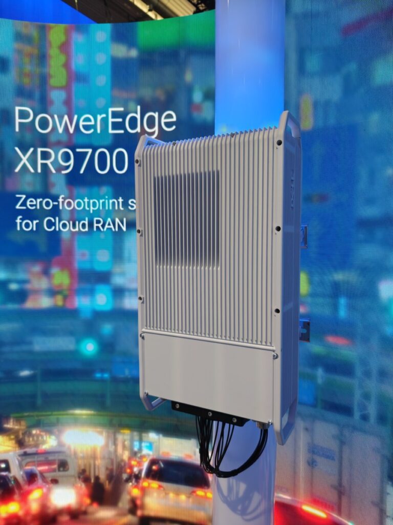 The Dell PowerEdge XR9700 on display at MWC 2026 (image: TechFinitive)