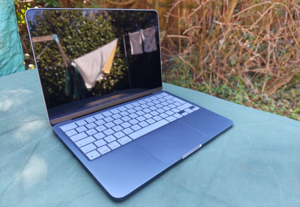 Apple MacBook Neo with glossy screen