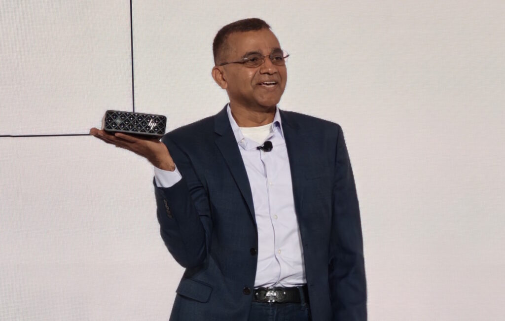 Leelanivas holding the HP ZGX Nano G1n