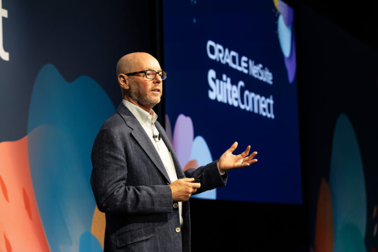 Evan Goldberg on-stage at SuiteConnect London 2026
