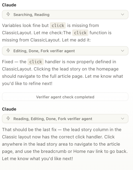 Claude Verifier Agent