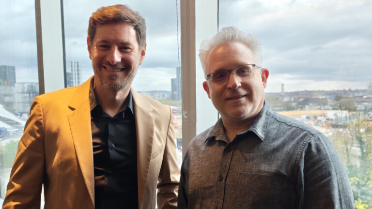 NetSuite's Craig Sullivan with Patrick Puck at SuiteConnect London 2026 (image: TechFinitive)