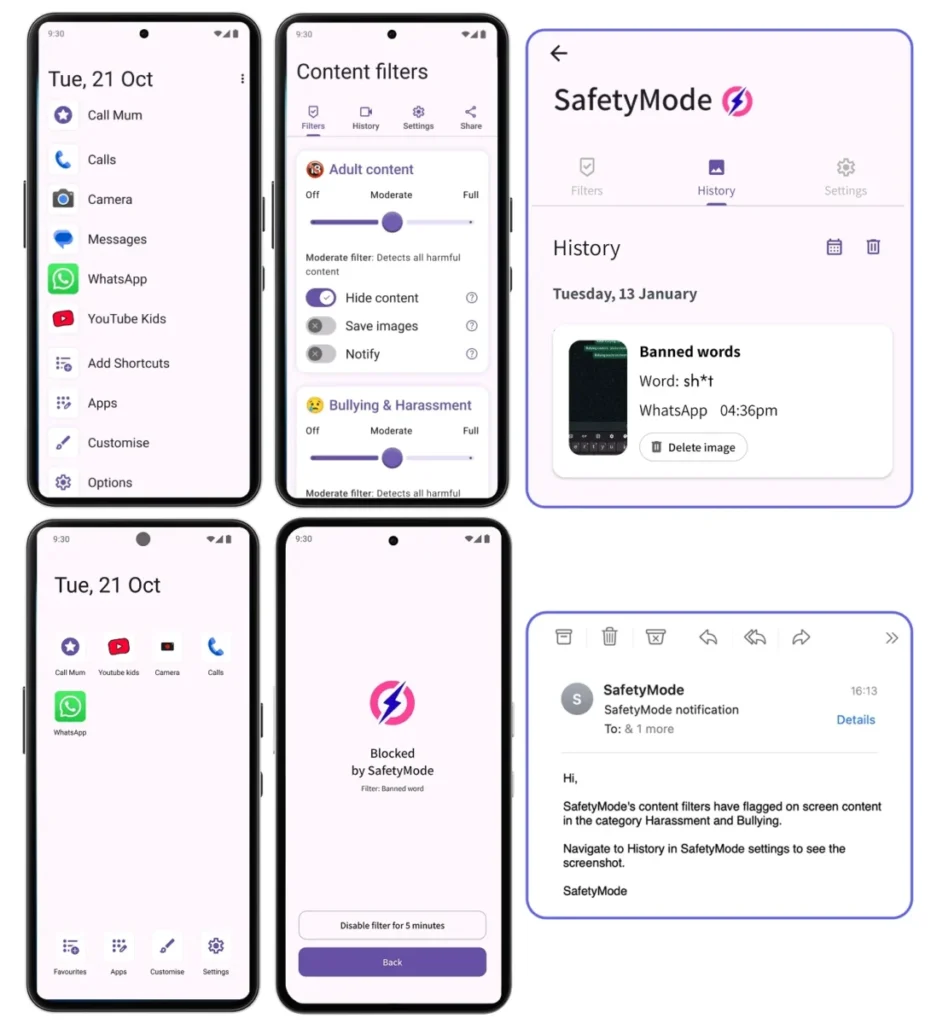 Mumsnet Other Phone content filter options