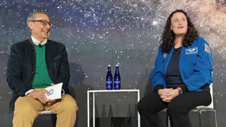 HP's Antonio Lucio with NASA astronaut Dr Serena Aunon-Chancellor at HP Imagine 2026 (image: TechFinitive)