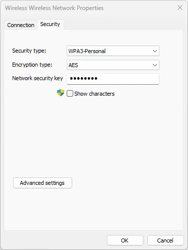 Security network properties