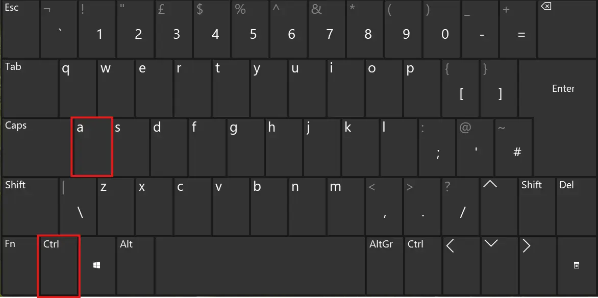 Control and A Key