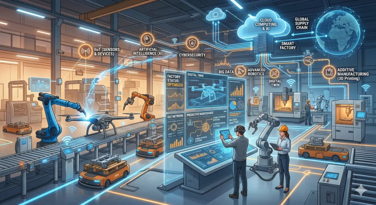 Industry 4.0 as imagined by Google Gemini