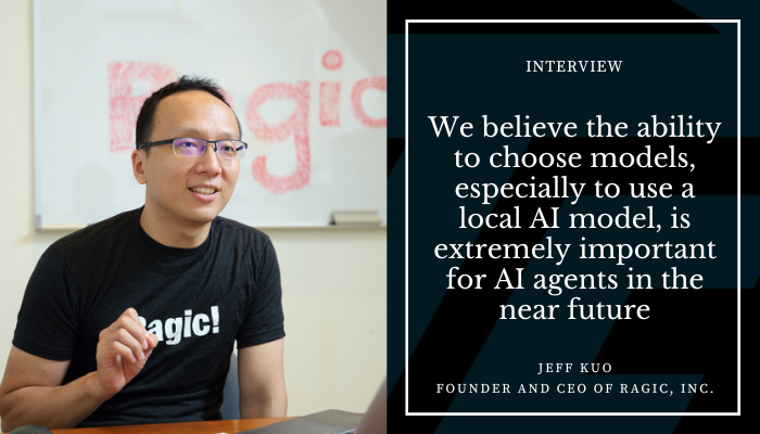 Jeff Kuo, Founder and CEO of Ragic, Inc.
