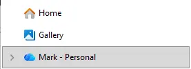 One drive in file explorer