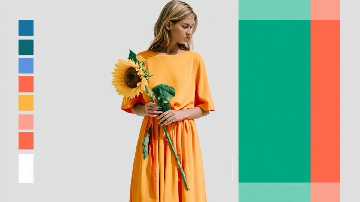 Midjourney image of a woman holding a sunflower