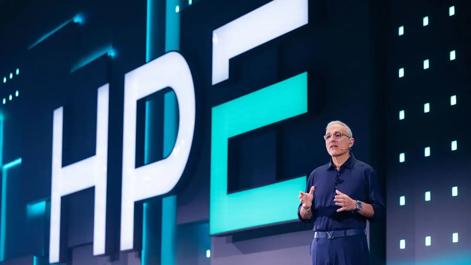 Rami Rahim on-stage at HPE Discover 2026