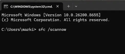 sfc scan now command in cmd