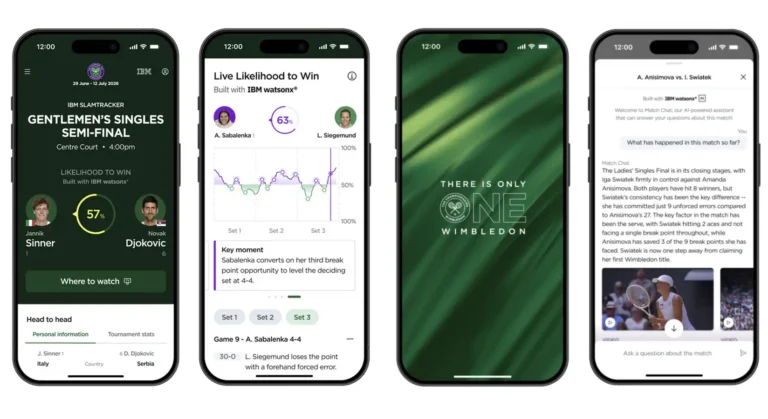 wimbledon ibm 2026 updates - screenshot of new app
