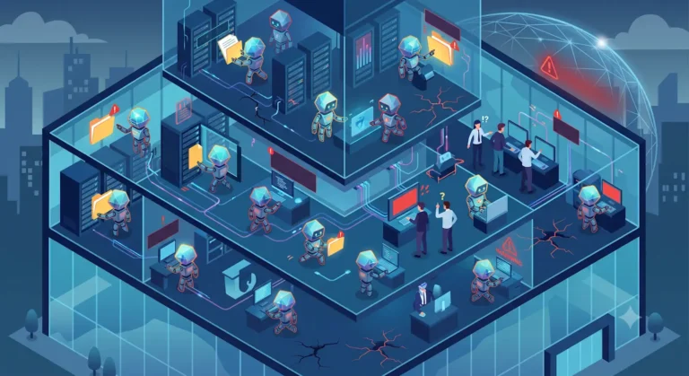 ai agents security shown by ai agents roaming around business causing havoc