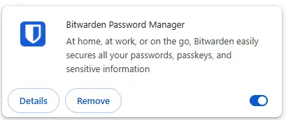 an extension in chrome