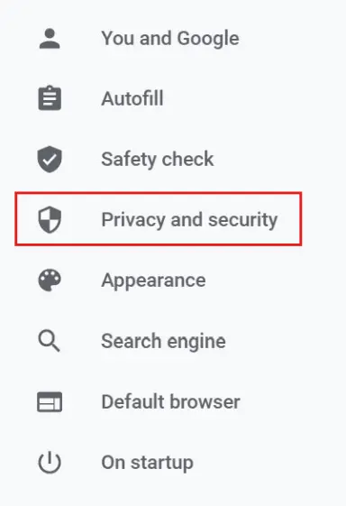privacy and security in chrome