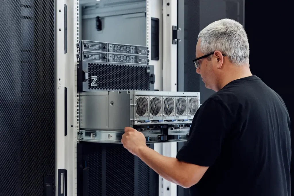 The new IBM z17 rack mount