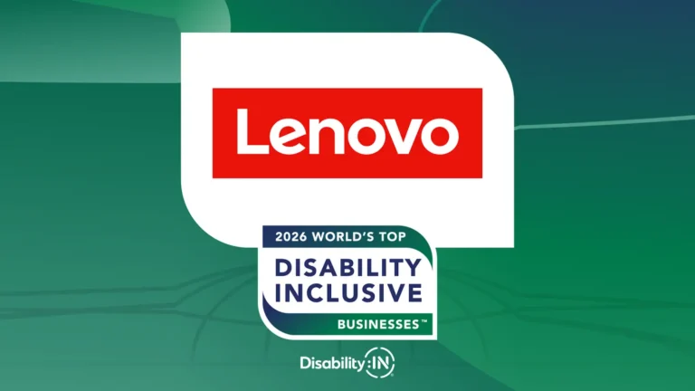 Lenovo 2026 disability index logo
