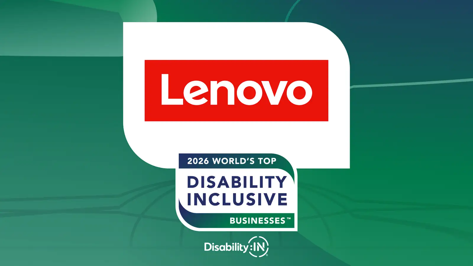 Lenovo 2026 disability index logo