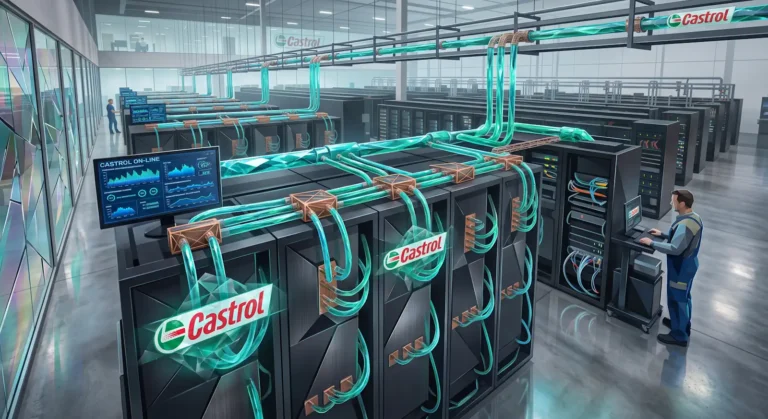 Nvidia AI Factory being cooled by Castrol fluids concept