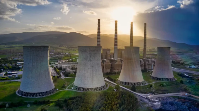 coal plant viewed from above