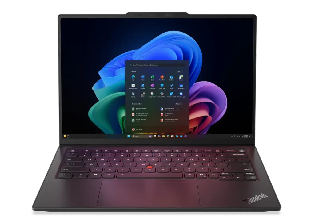 Lenovo ThinkPad X1 Carbon Gen 14 from the front