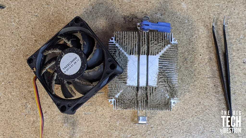 Fix a fan heatsink revealed
