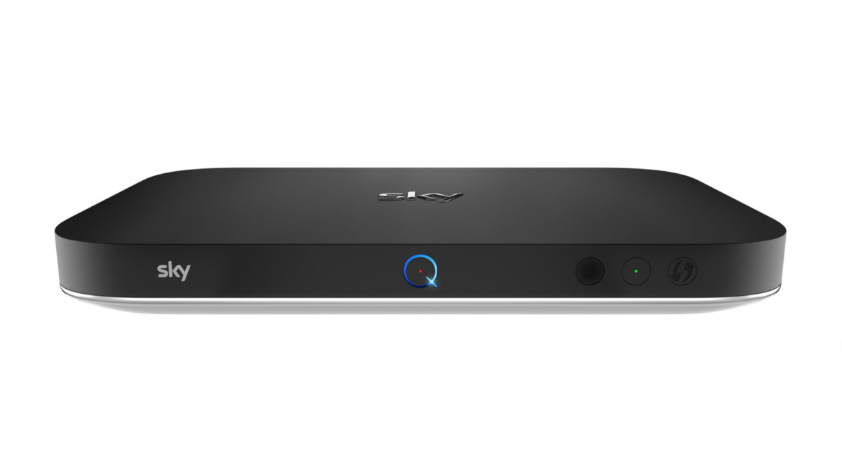 What does a red light on the Sky Q box mean?