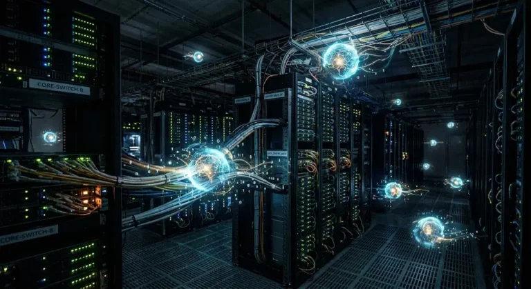 image of AI agents wandering around an enterprise network willy nilly