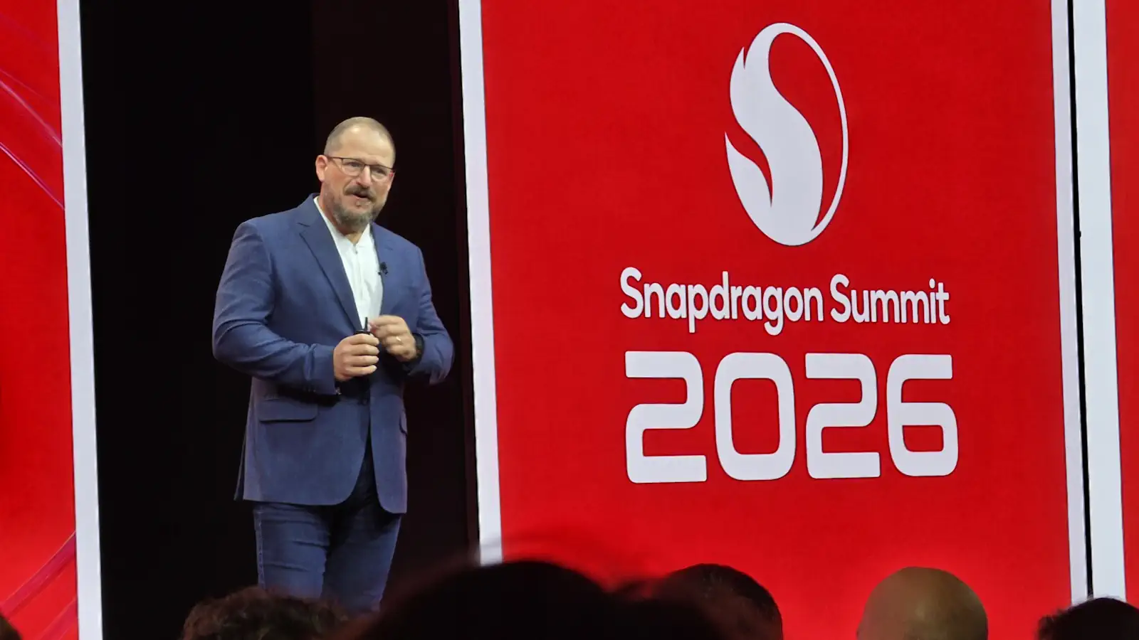 Cristiano Amon, Qualcomm CEO, on-stage at the Snapdragon Summit 2026