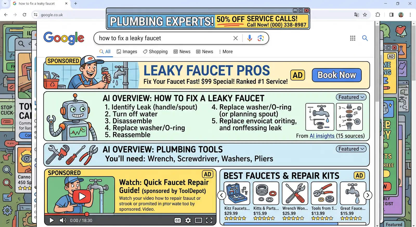 In Google's defence, this is what Gemini created when we asked it to create a Google-ruined homepage...