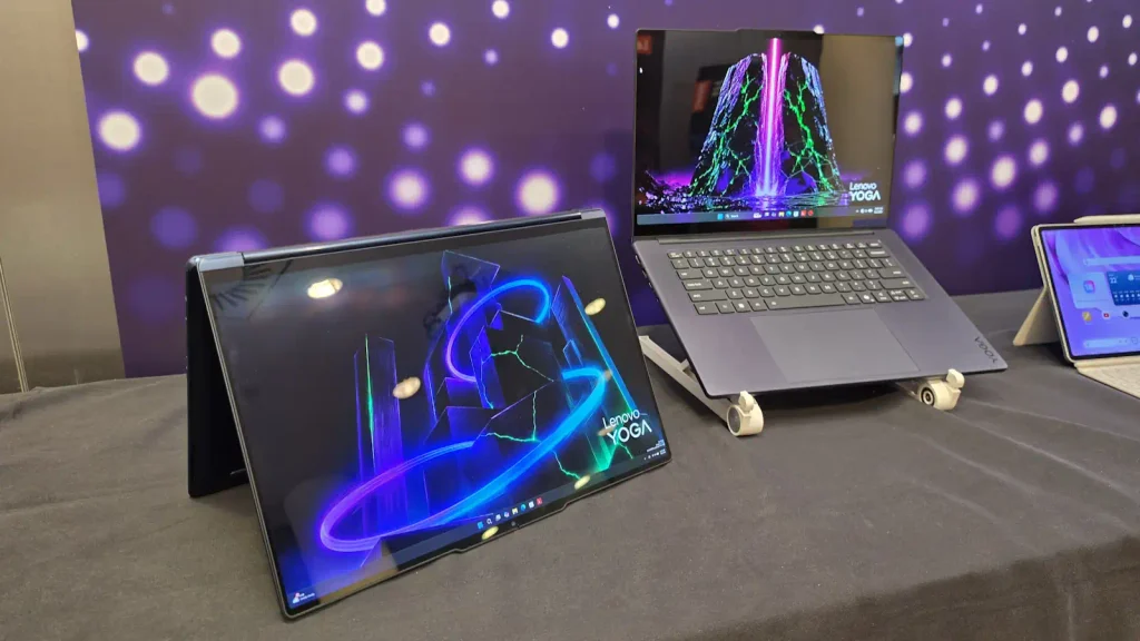 Lenovo Yoga Pro 9n 2-in-1 (left) next to the Lenovo Yoga Pro 9n