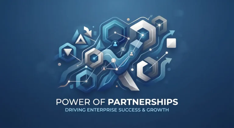 abstract to show importance of partnerships for enterprises