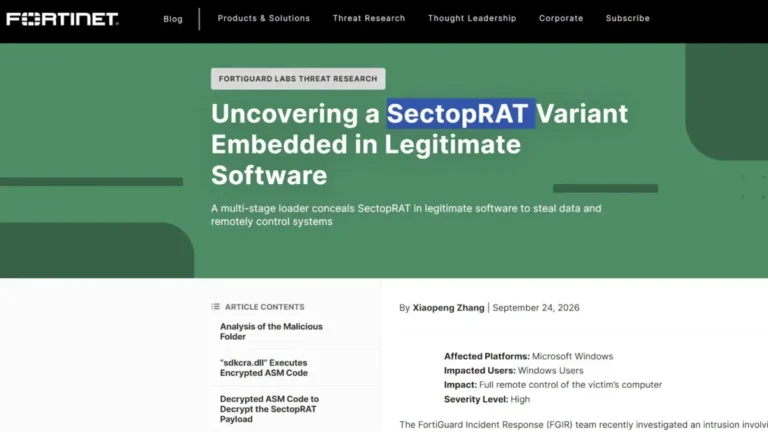 sectoprat variant screenshot