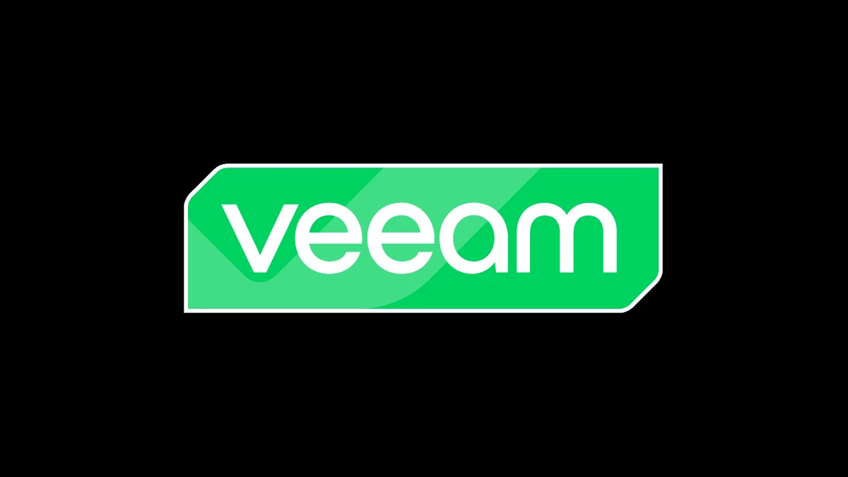 veeam logo against black