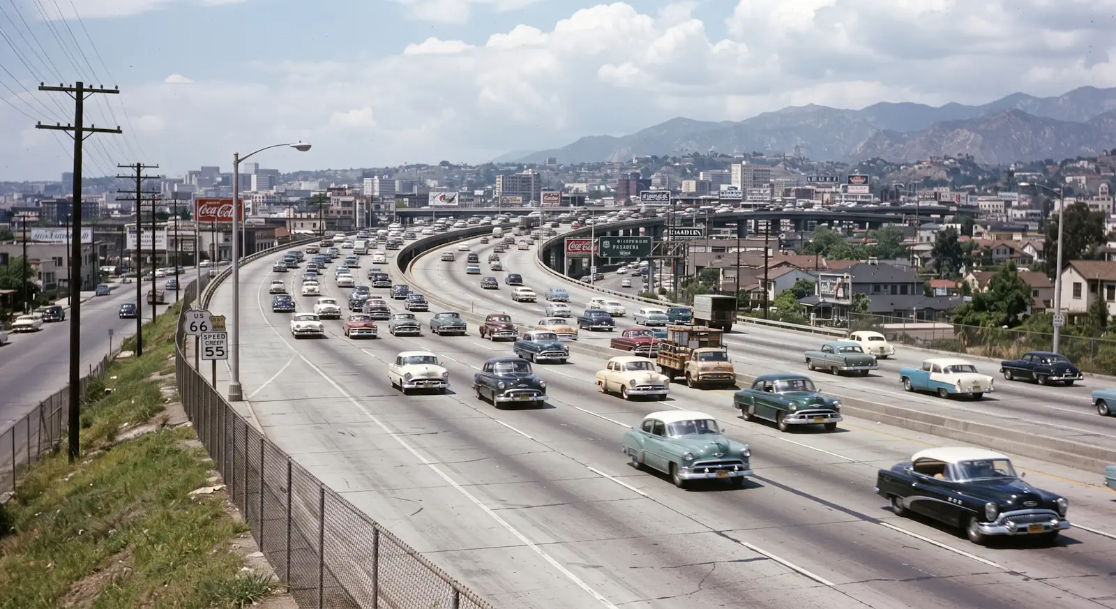 1950s American highway