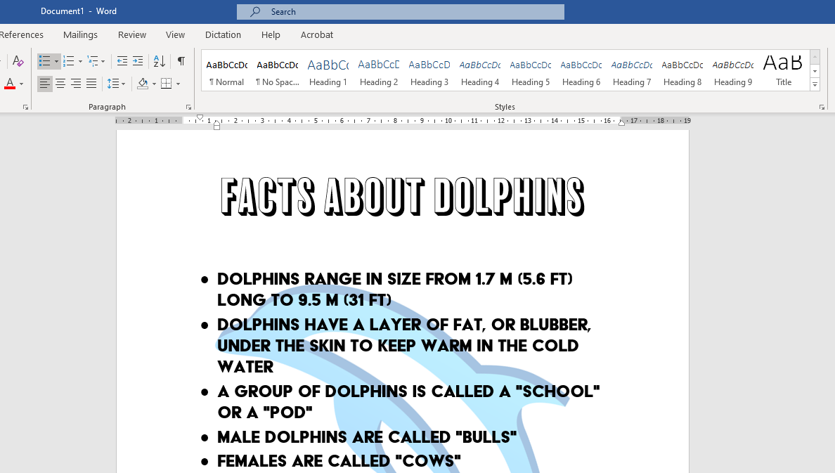 How do I insert a background image in Word?