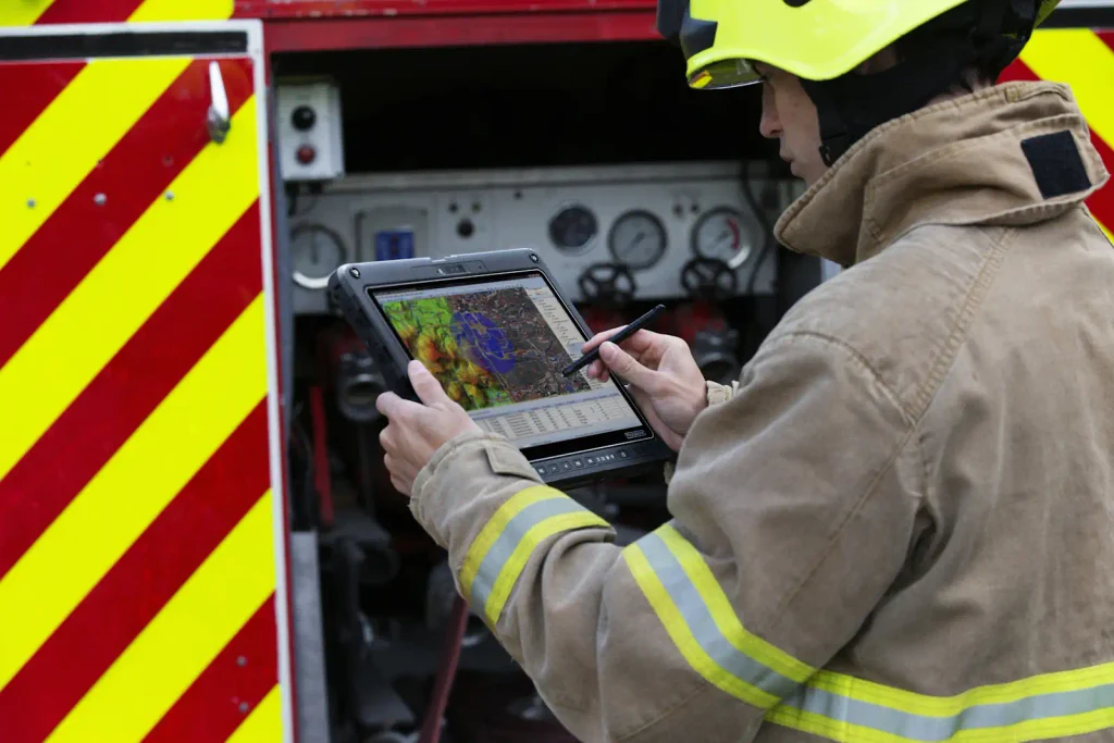 Panasonic Toughbook 34 in use by fire services