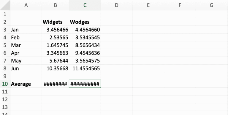 Why do I get #### in my Excel spreadsheets?