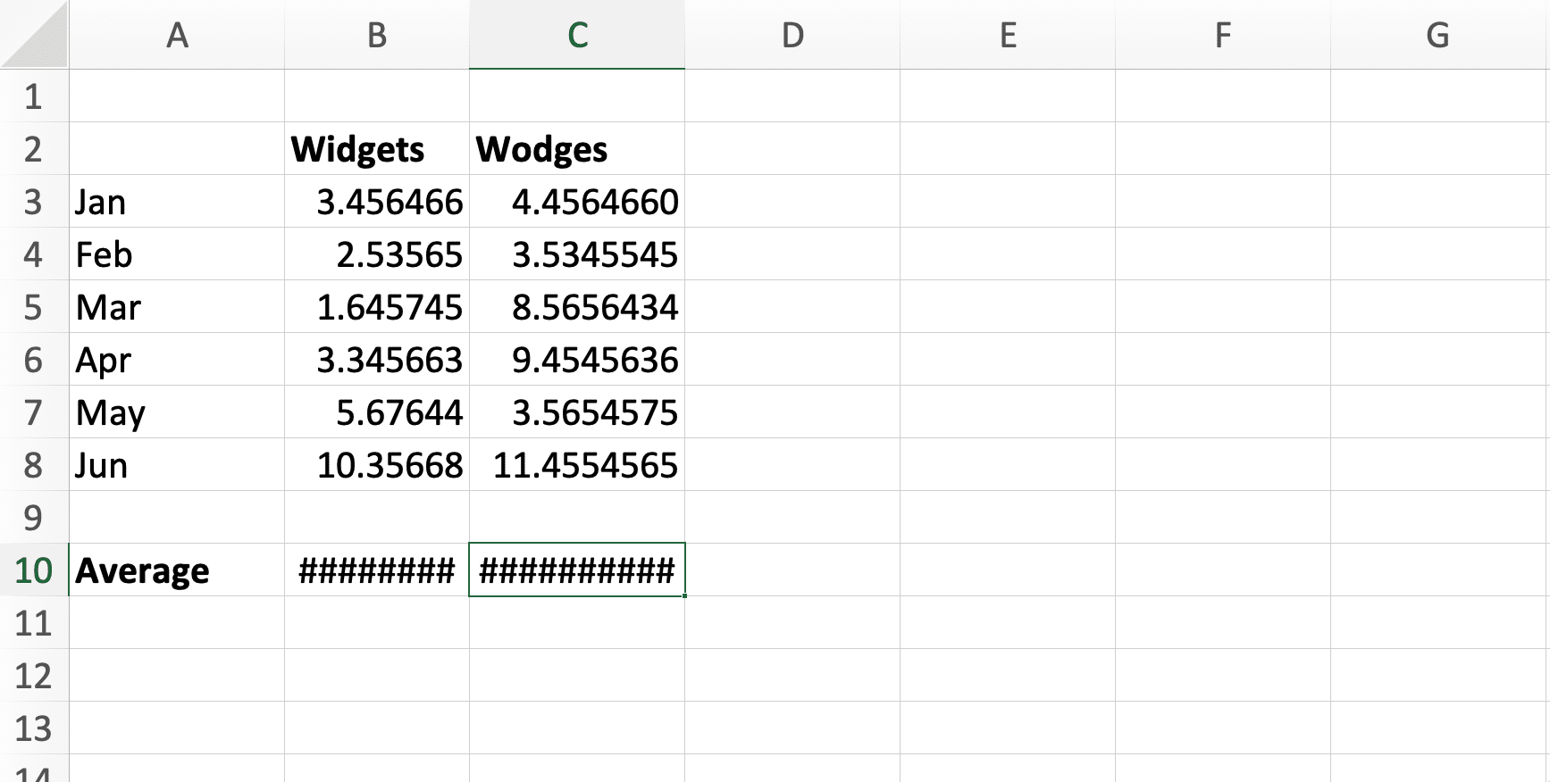 Why do I get #### in my Excel spreadsheets?